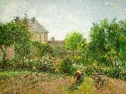 Camille Pissaro The Artist's Garden at Eragny USA oil painting artist